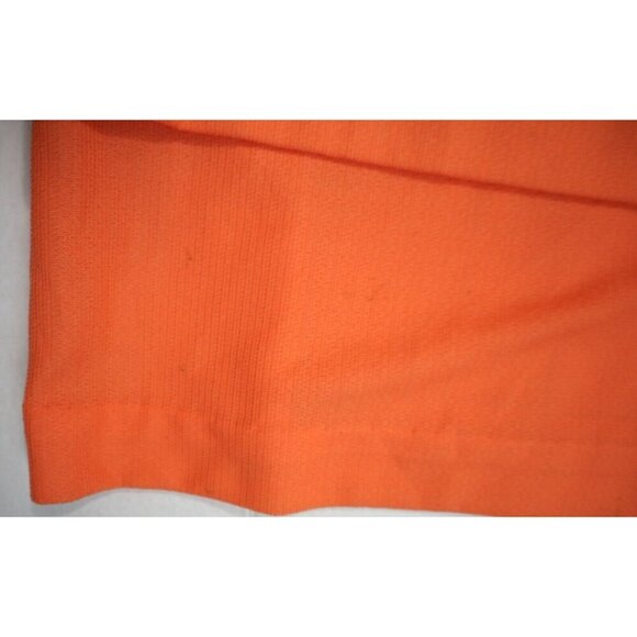 VINTAGE WOMEN'S BRIGHT ORANGE DROP WAIST DRESS - SIZE XL - Picture 4 of 5